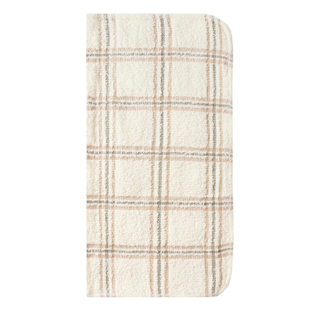 Ritz Concepts Dish Cloth 100% Cotton Terry Check Natural/Taupe/Pewter, PK12 20400